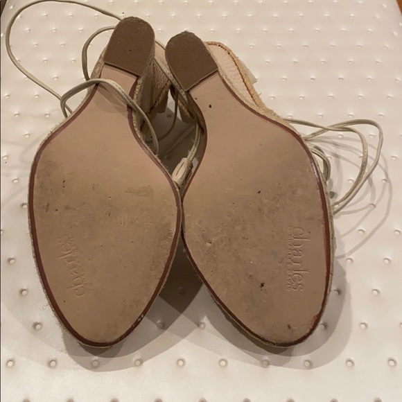 Charles David wrap espadrille wedge size 7.5 - Picture 3 of 3